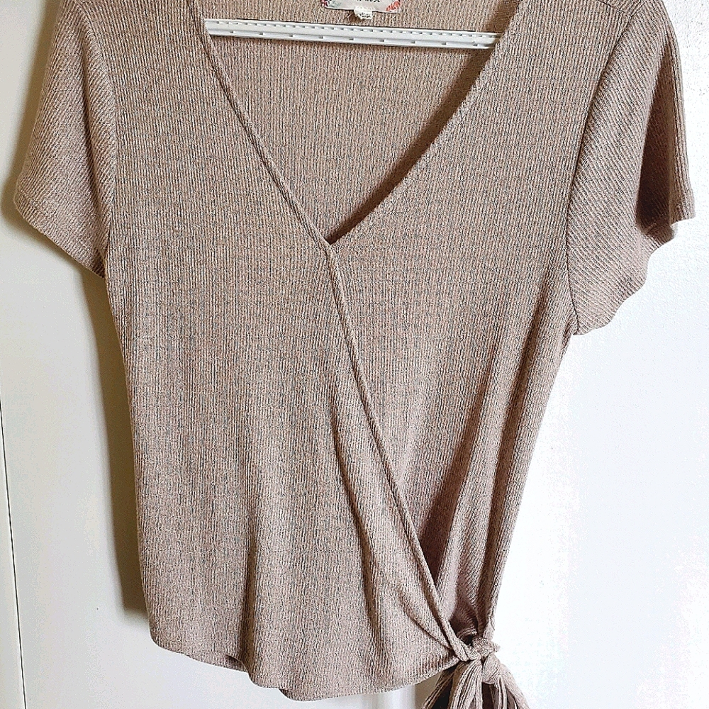 Faux wrap t-shirt
